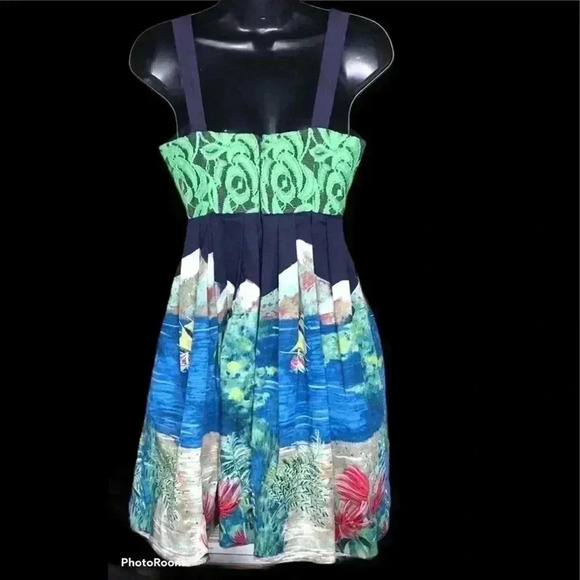 Moulinette Soeurs Island Print Dress Size 0P - Picture 4 of 8